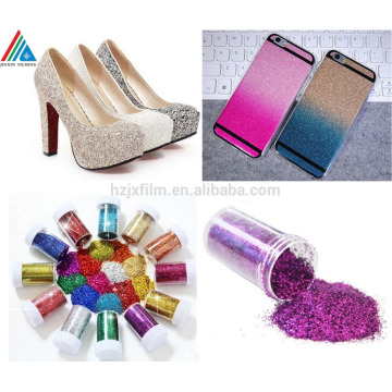 Coloré brillant Polyster Glitter Powder pour décoration / emballage cadeau